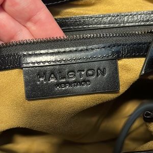 Halston Heritage | Bags | Halston Heritage Black Leather Bag Backpack ...